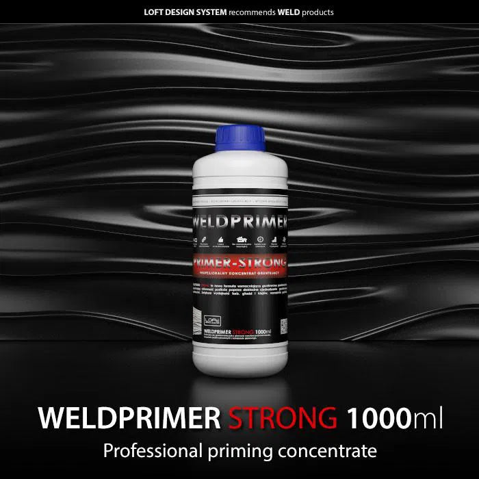 Adhesives & accessories WELDPRIME Strong 1L on black background DecorMania.eu
