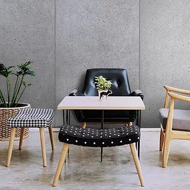 Architectural Concrete Wall Panels Interior - NEUTRAL in a stylish lobby | DecorMania eu