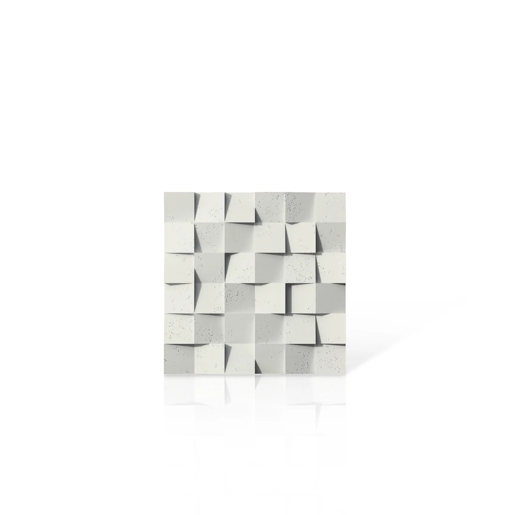 3D Concrete Wall Panels MULTISQUARES colour swatch on white background DecorMania.eu