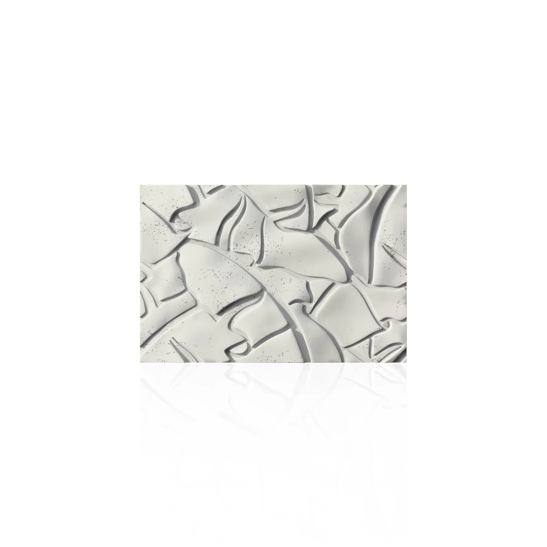 3D Concrete Wall Panels LEAF colour swatch on white background DecorMania.eu