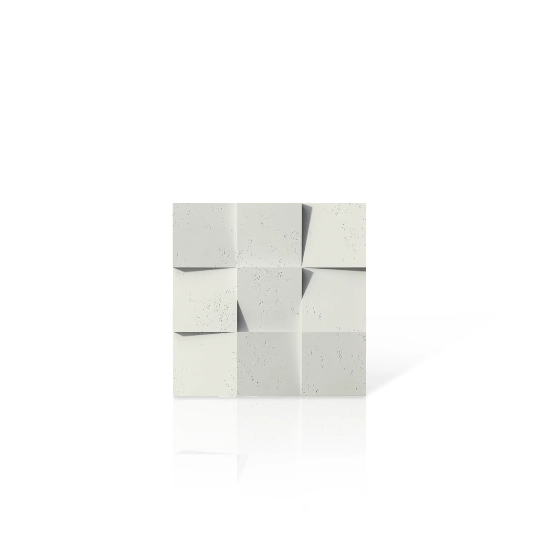 3D Concrete Wall Panels SQUARES colour swatch on white background DecorMania.eu