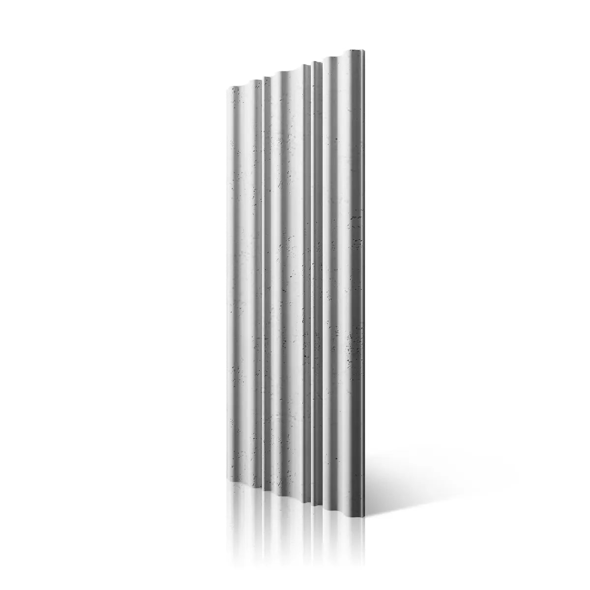 3D Concrete Wall Panel CURTAINS B0 colour on white background DecorMania.eu