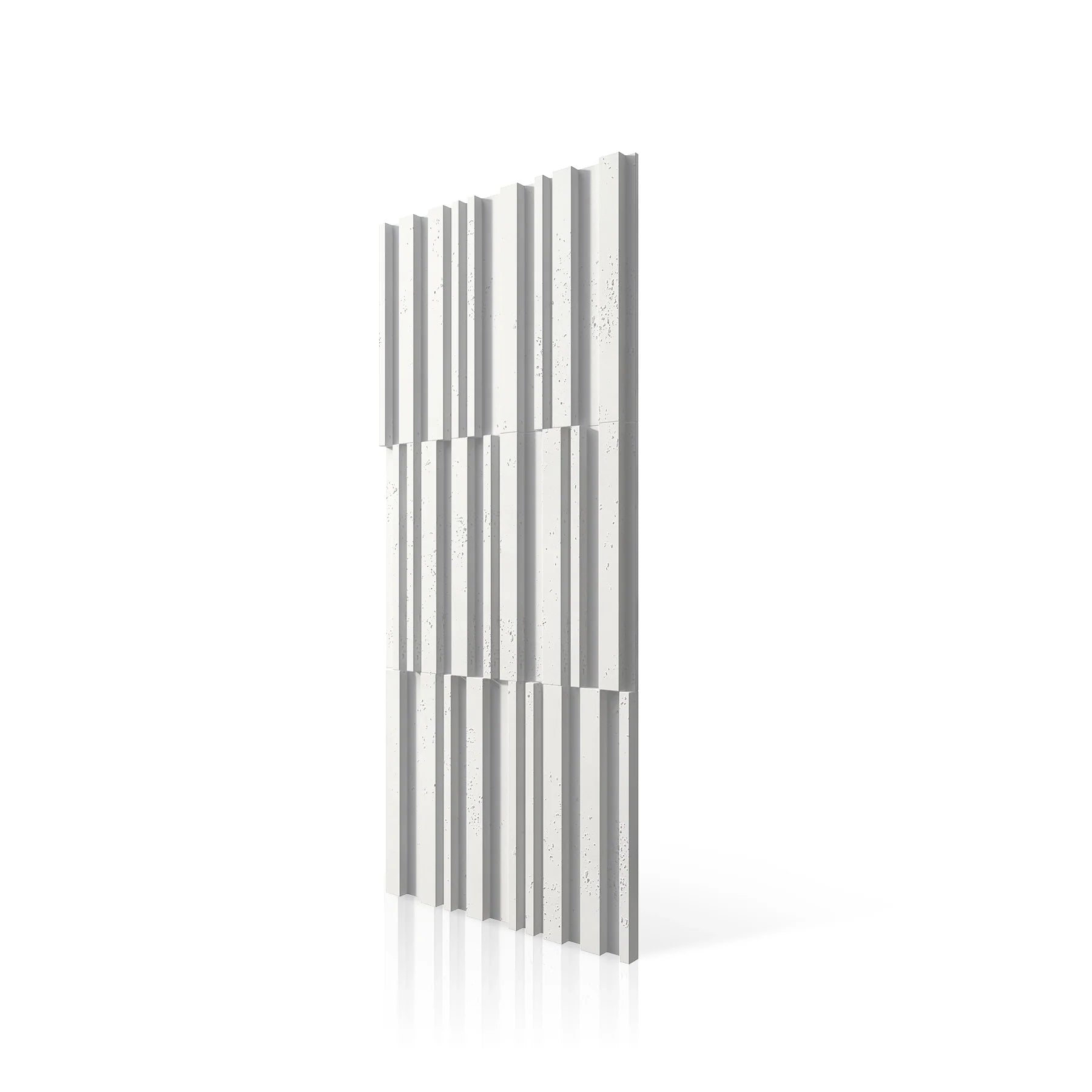 3D Concrete Wall Panels RIFT MIXED colour swatch on white background DecorMania.eu