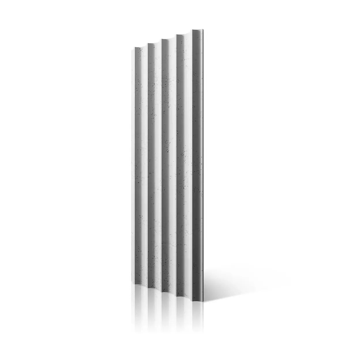 3D Concrete Wall Panel GROOVER B0 colour on white background Decormania.eu