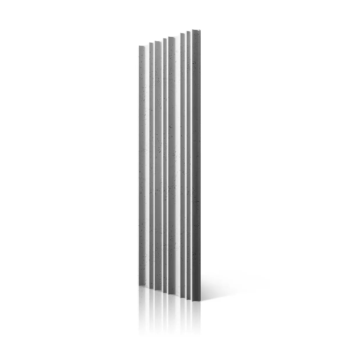 3D Concrete Wall Panel STRIPES B0 colour on white background DecorMania.eu