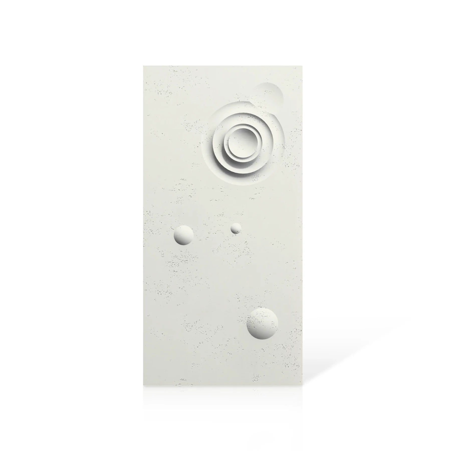 3D Concrete Wall Panels MOONS Models A&B colour swatch on white background DecorMania.eu