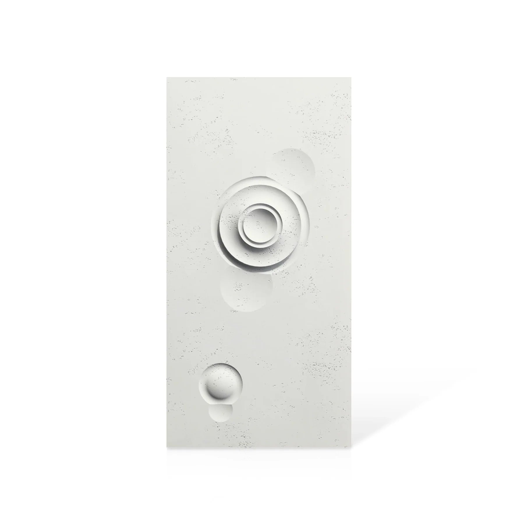 3D Concrete Wall Panels MOONS Models A&B colour swatch on white background DecorMania.eu