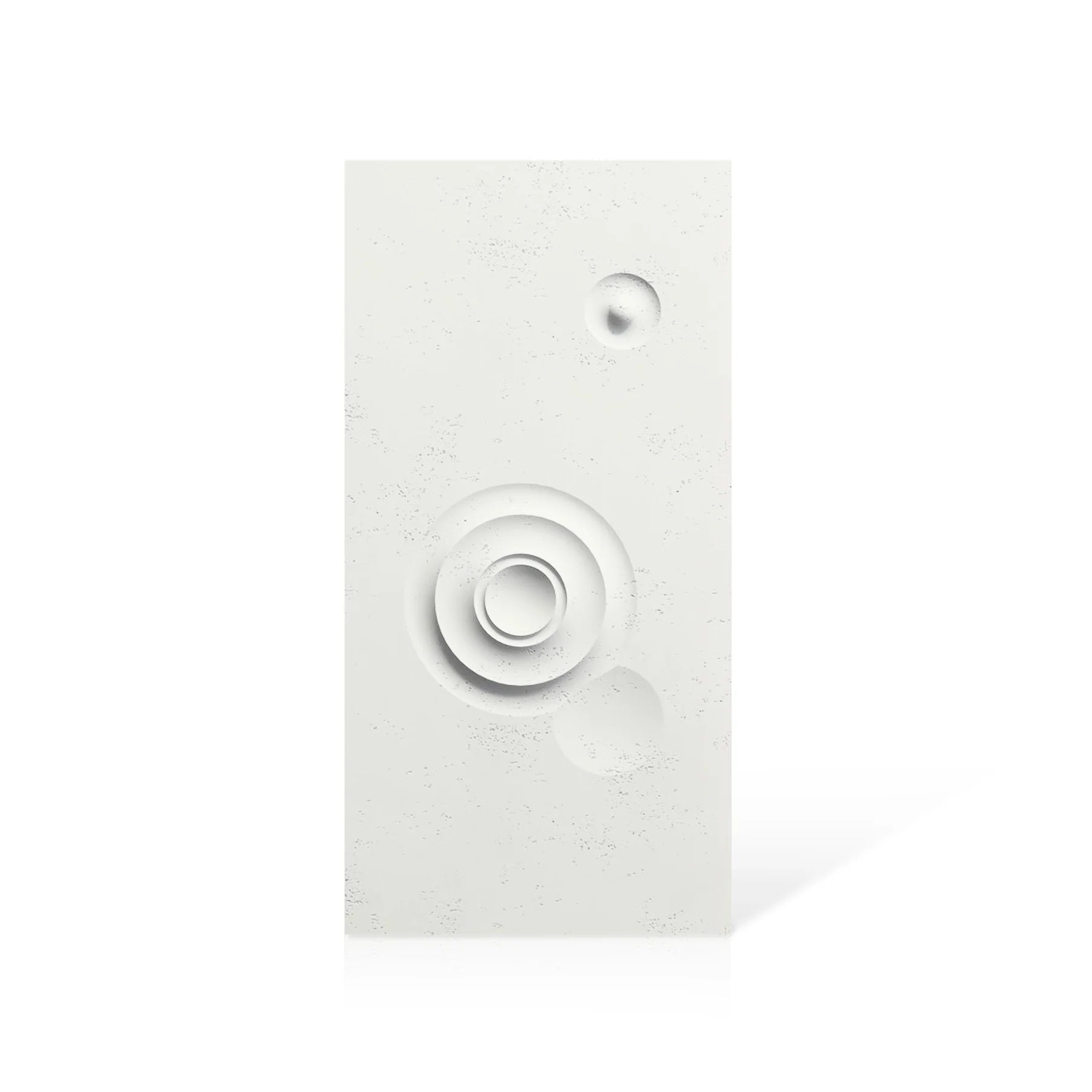 3D Concrete Wall Panels MOONS Models C&D colour swatch on white background DecorMania.eu