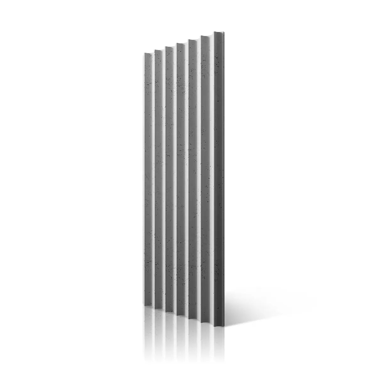 3D Concrete Wall Panel GROOVER S B1 colour on white background DecorMania.eu