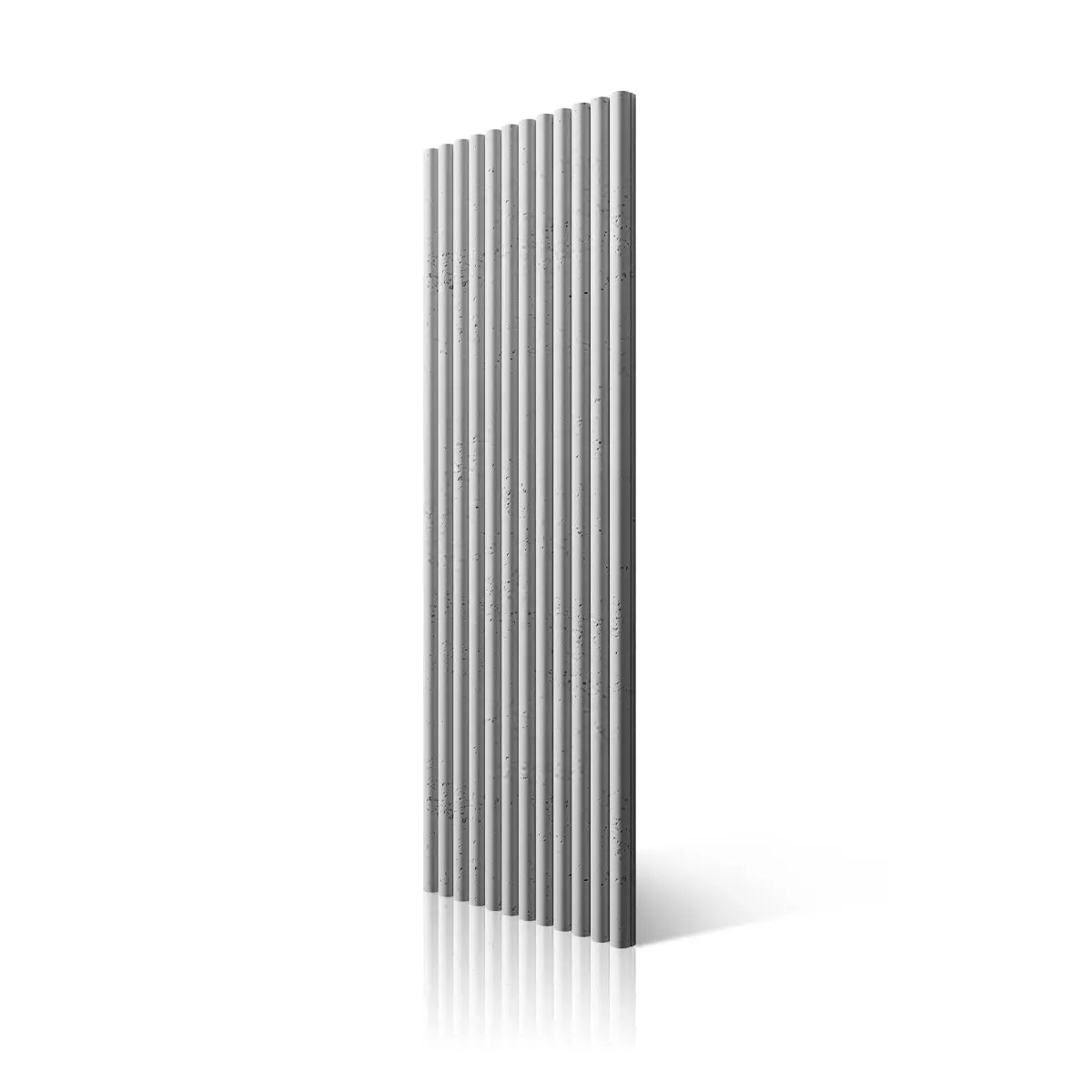 3D Concrete Wall Panel TUBES B1 on white background DecorMania.eu