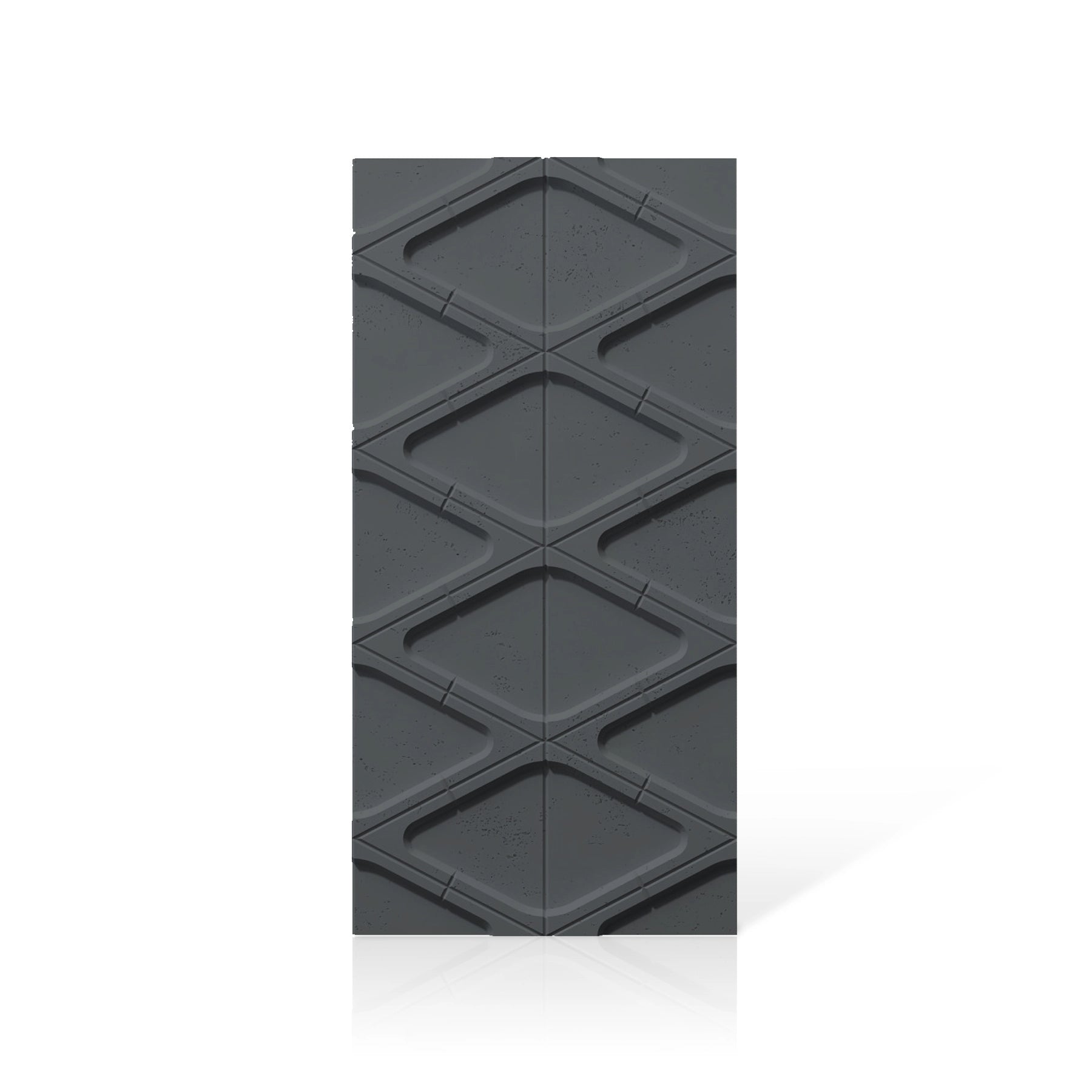 3D Concrete Wall Panels DIAMONDS colour swatch on white background DecorMania.eu