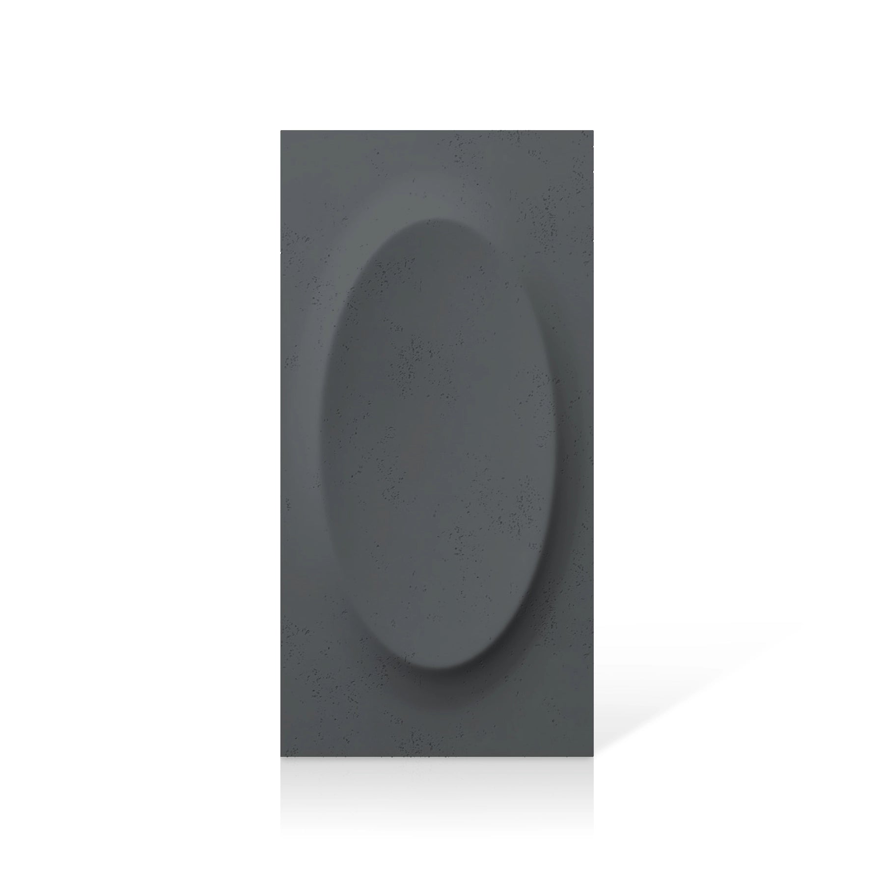 3D Concrete Wall Panels OVAL colour swatch on white background DecorMania.eu