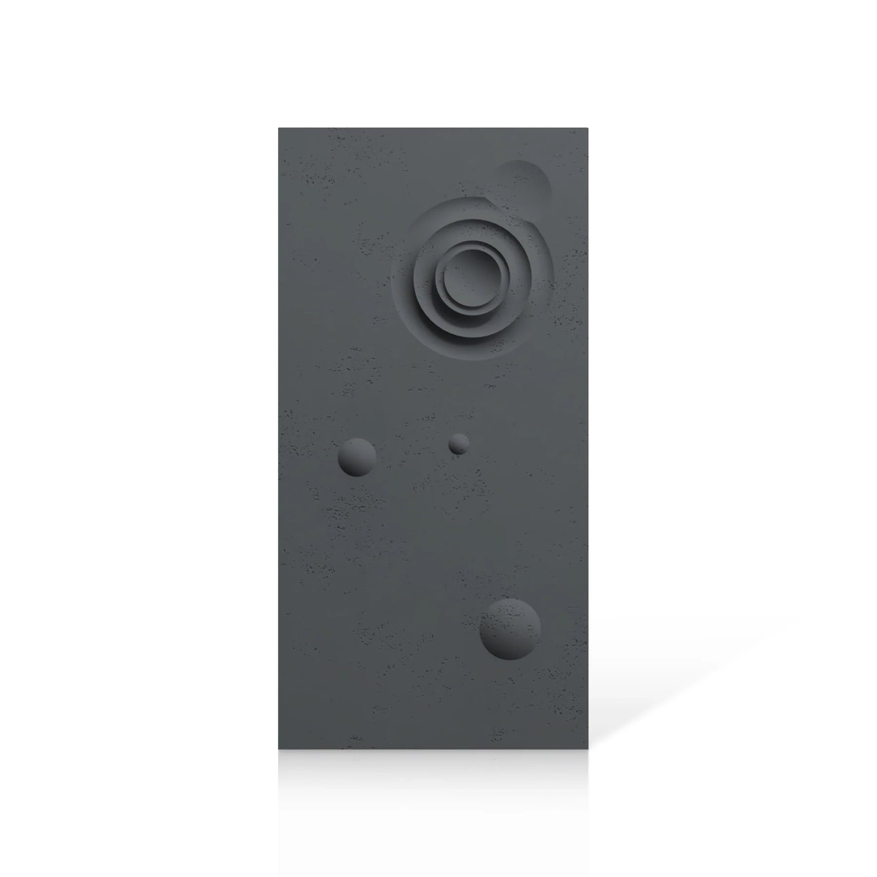 3D Concrete Wall Panels MOONS Models A&B colour swatch on white background DecorMania.eu