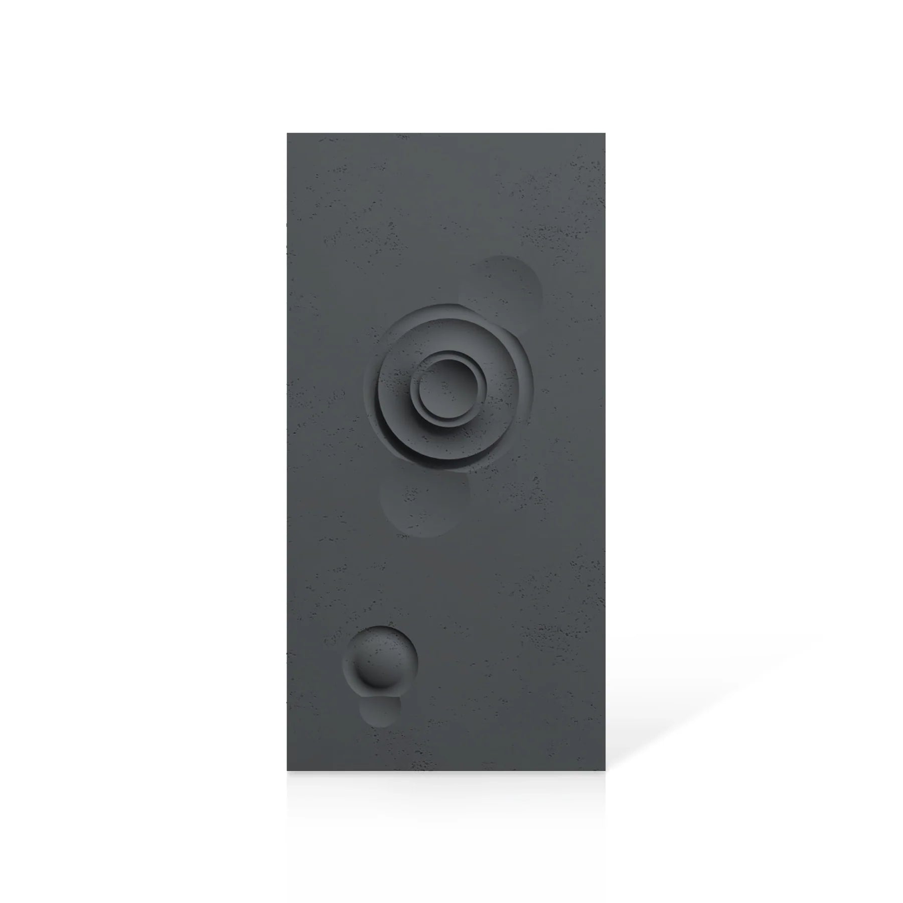 3D Concrete Wall Panels MOONS Models A&B colour swatch on white background DecorMania.eu