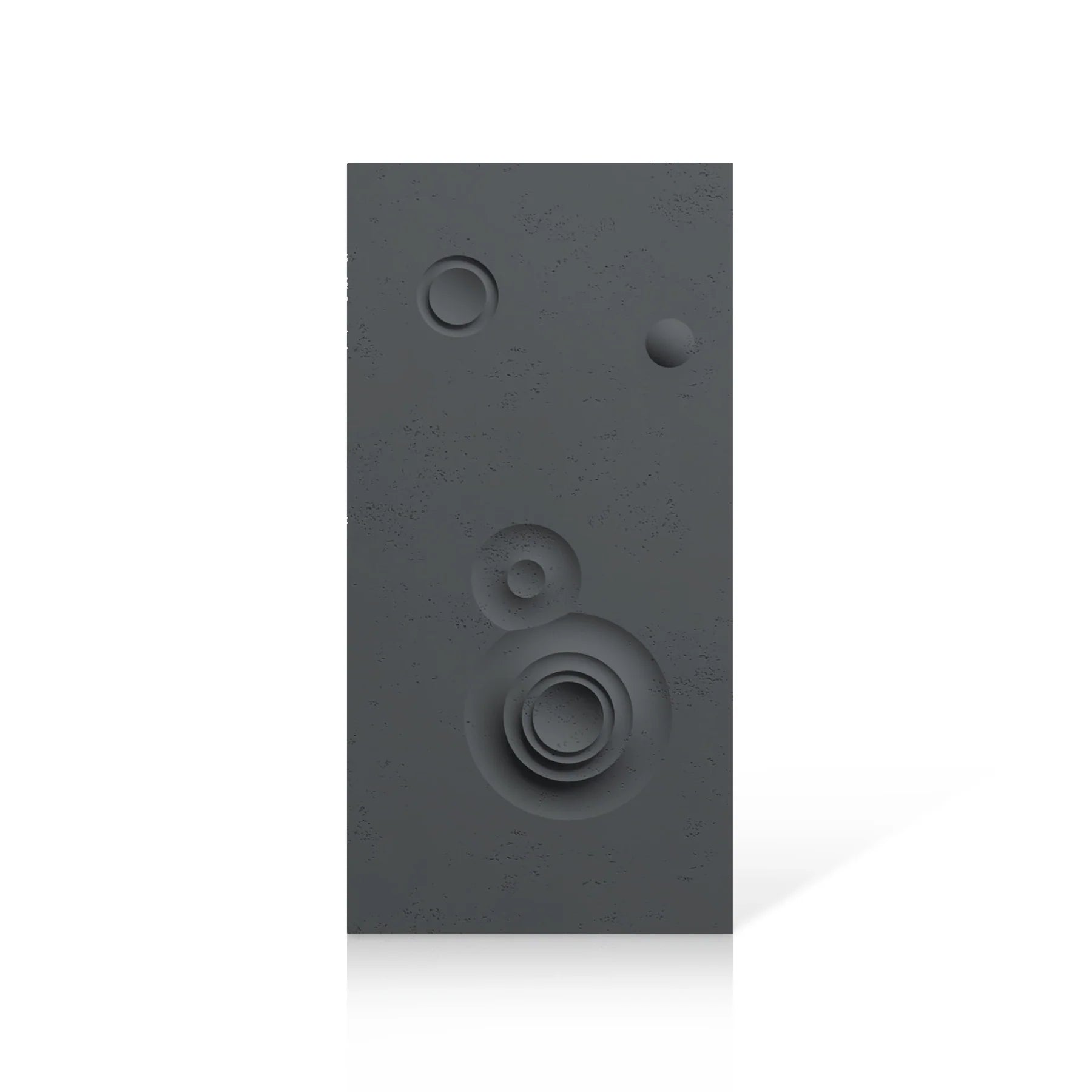 3D Concrete Wall Panels MOONS Models C&D colour swatch on white background DecorMania.eu