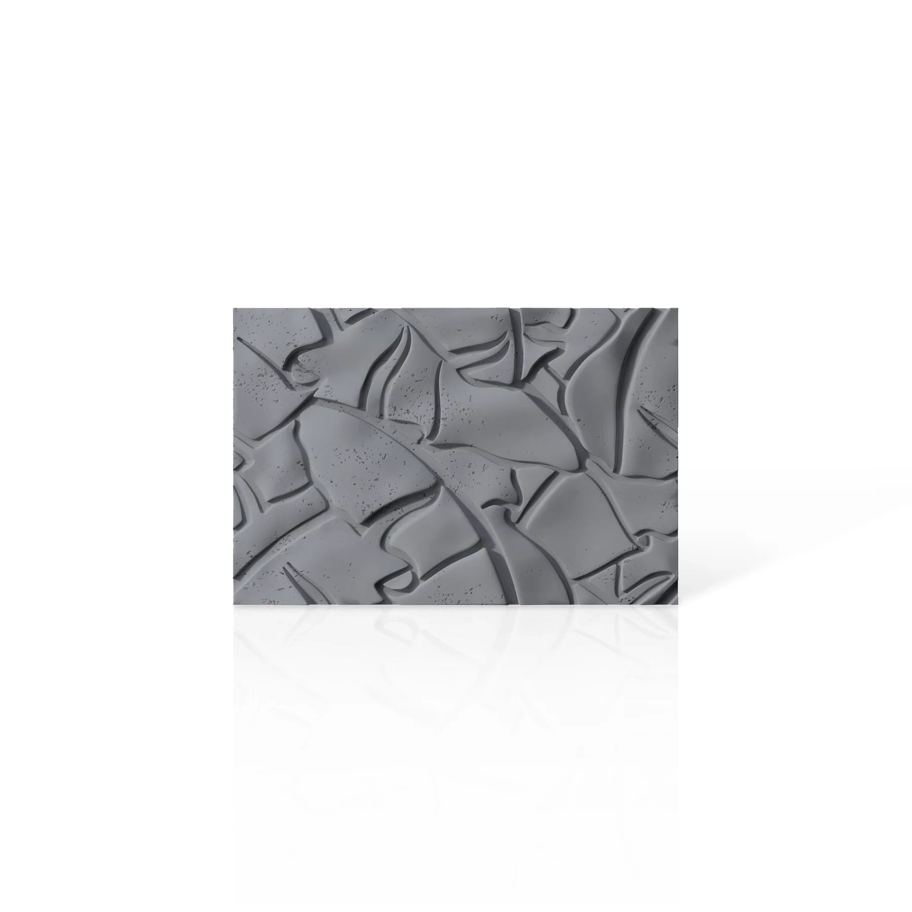 3D Concrete Wall Panels LEAF colour swatch on white background DecorMania EU
