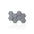 3D Concrete Wall Panels HEXAGON colour swatch on white background DecorMania EU