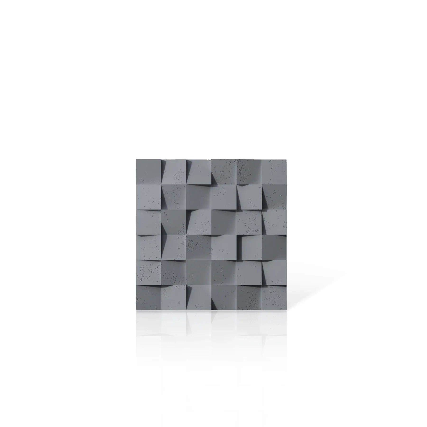 3D Concrete Wall Panels MULTISQUARES colour swatch on white background DecorMania.eu