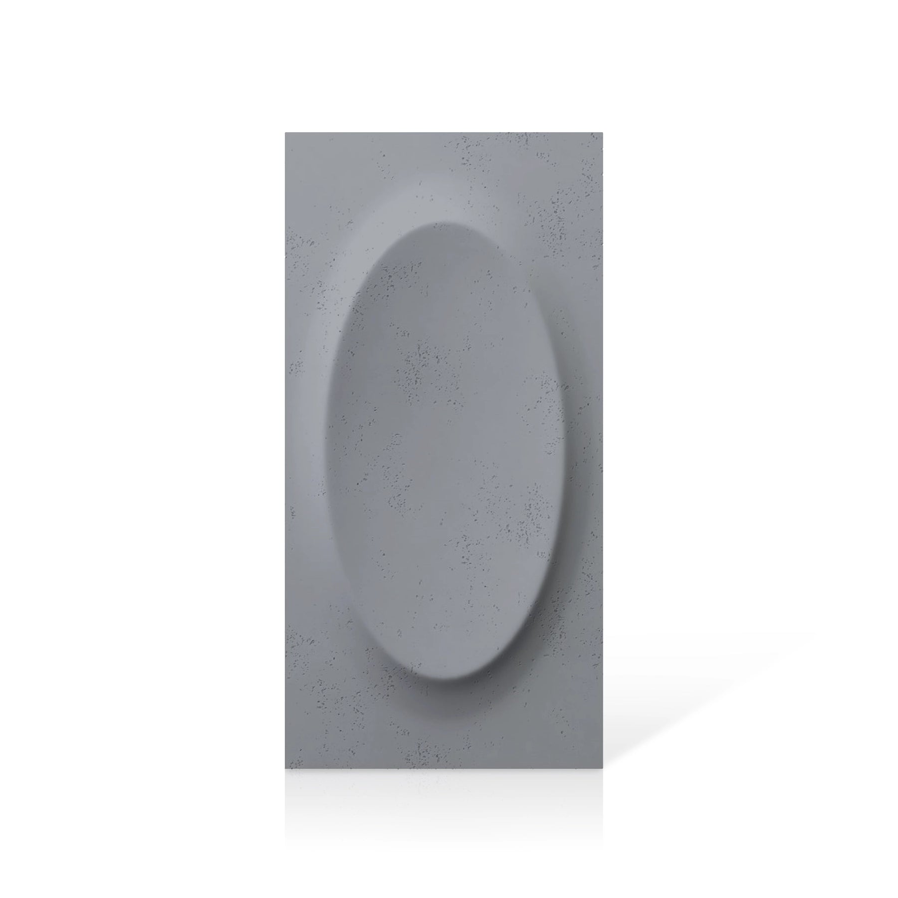 3D Concrete Wall Panels OVAL colour swatch on white background DecorMania.eu