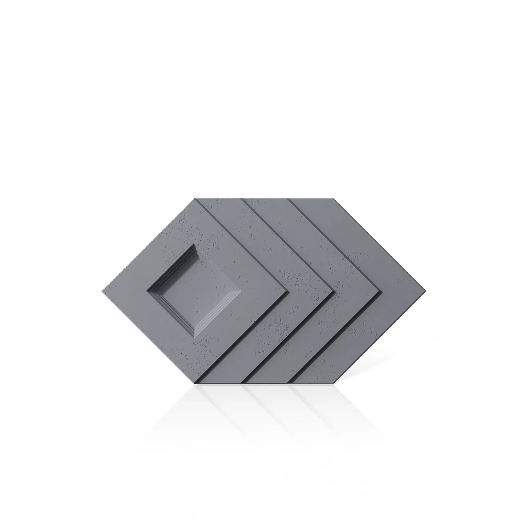 3D Concrete Wall Panels SHADOW colour swatch on white background DecorMania.eu