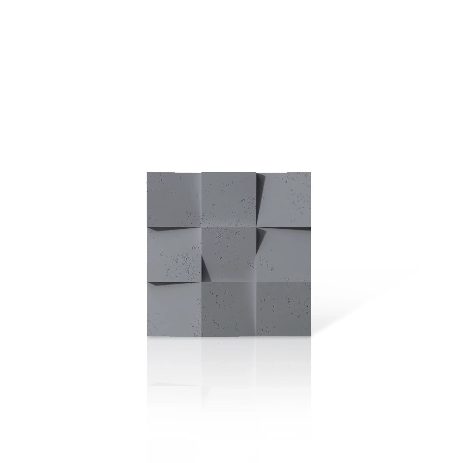 3D Concrete Wall Panels SQUARES colour swatch on white background DecorMania.eu