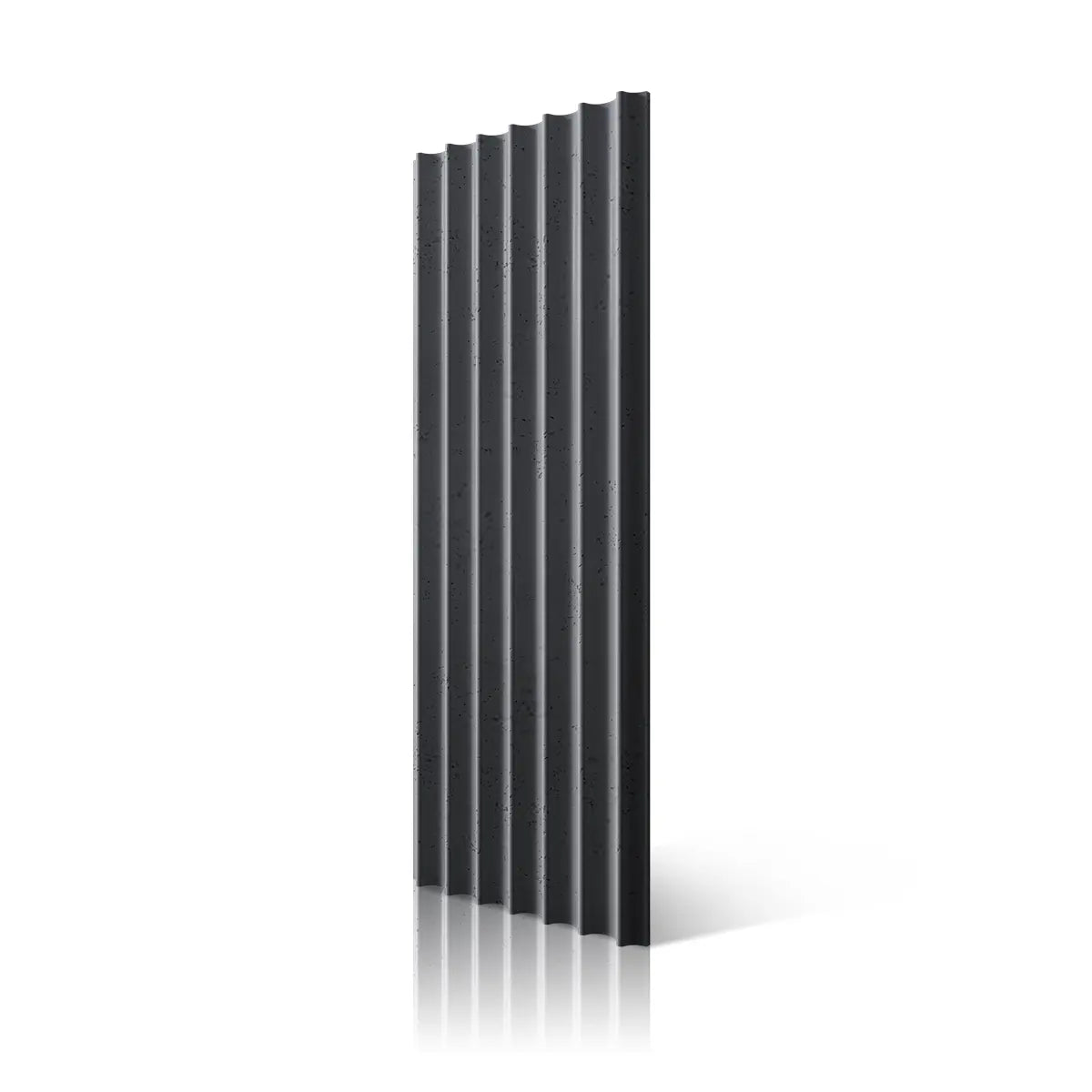 3D Concrete Wall Panel GROOVER S colour B8 on white background DecorMania.eu