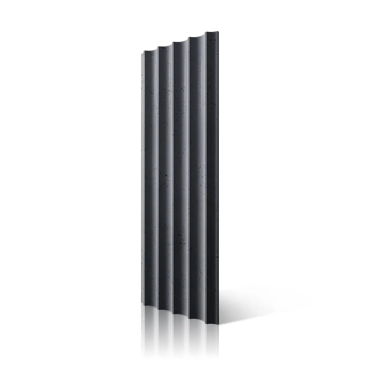 3D Concrete Wall Panel GROOVER B8 colour on white background Decormania.eu