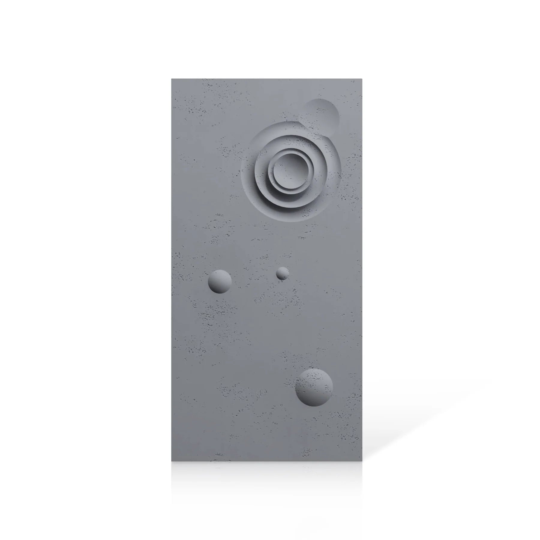 3D Concrete Wall Panels MOONS Models A&B colour swatch on white background DecorMania.eu