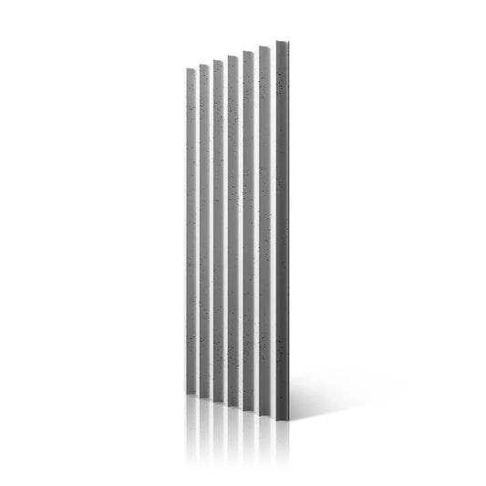 3D Concrete Wall Panel GROOVER S colour BS on white background DecorMania.eu