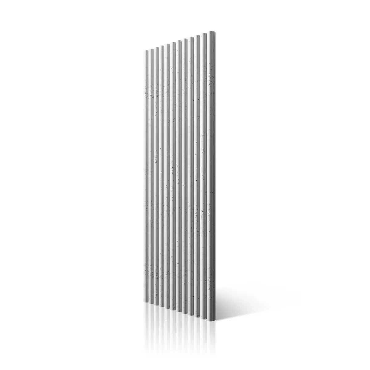 3D Concrete Wall Panel TUBES BS on white background DecorMania.eu