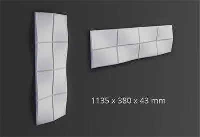 BUMP 3D Polyurethane Wall Art Panel on dark background DecorMania.eu