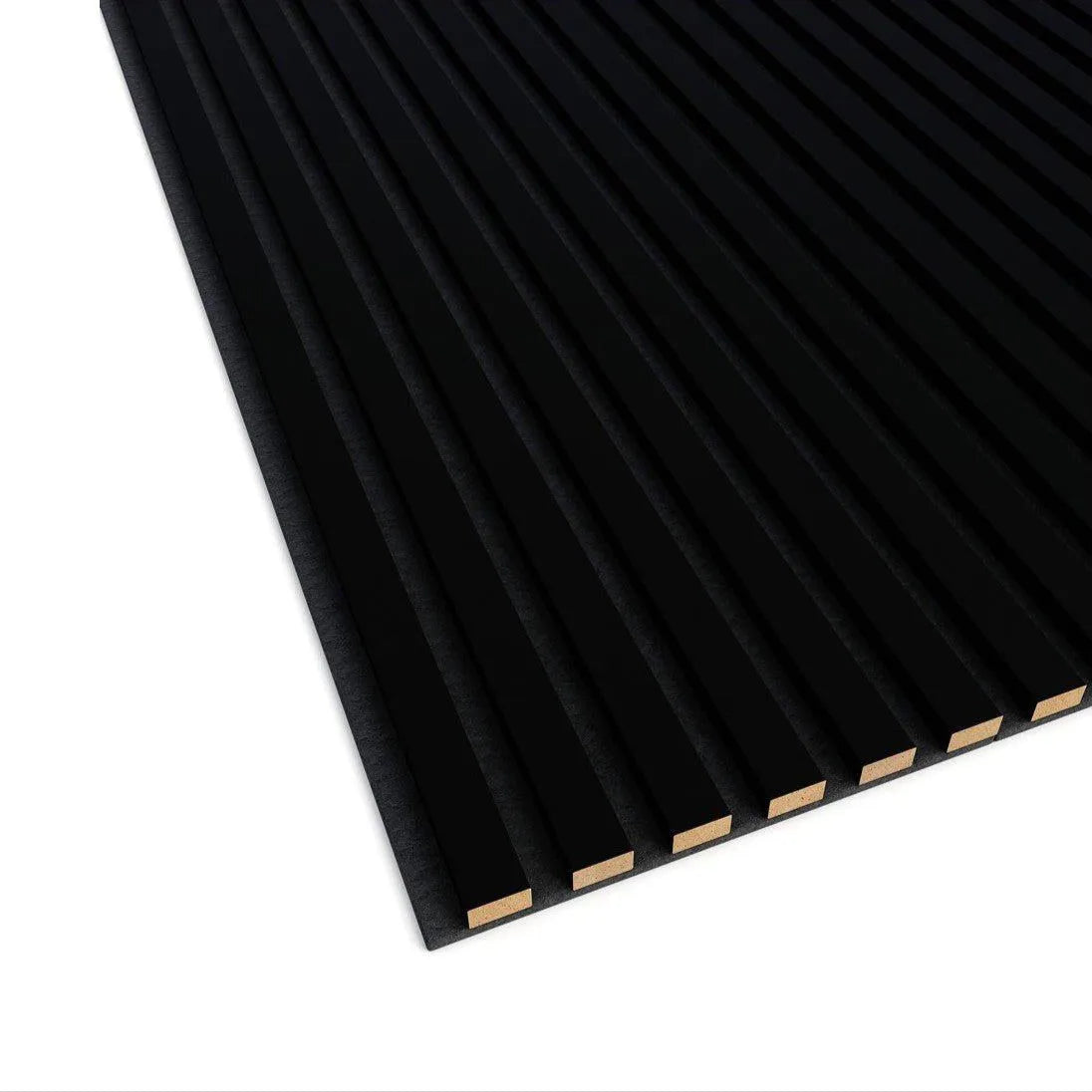 Acoustic Slatted Wall Panels on white background DecorMania.eu