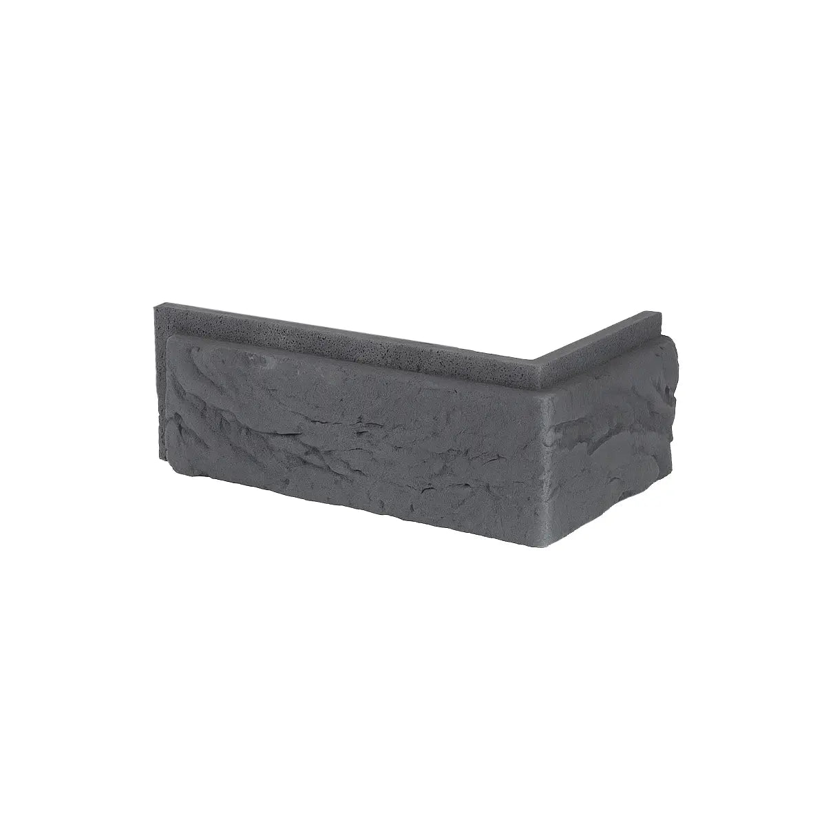 Brick Slips BOSTON Concrete Interior & Exterior - Box corner piece on white background Decormania.eu