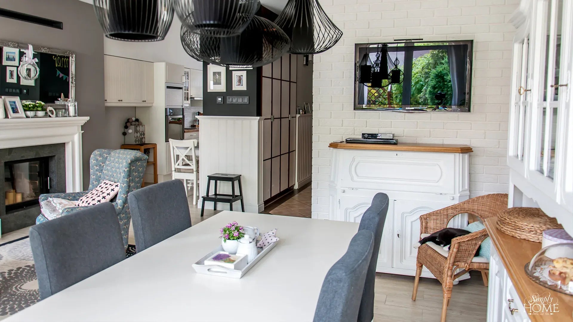 Brick Slips PARMA Gypsum Interior - Box in kitchen interior Decormania UK