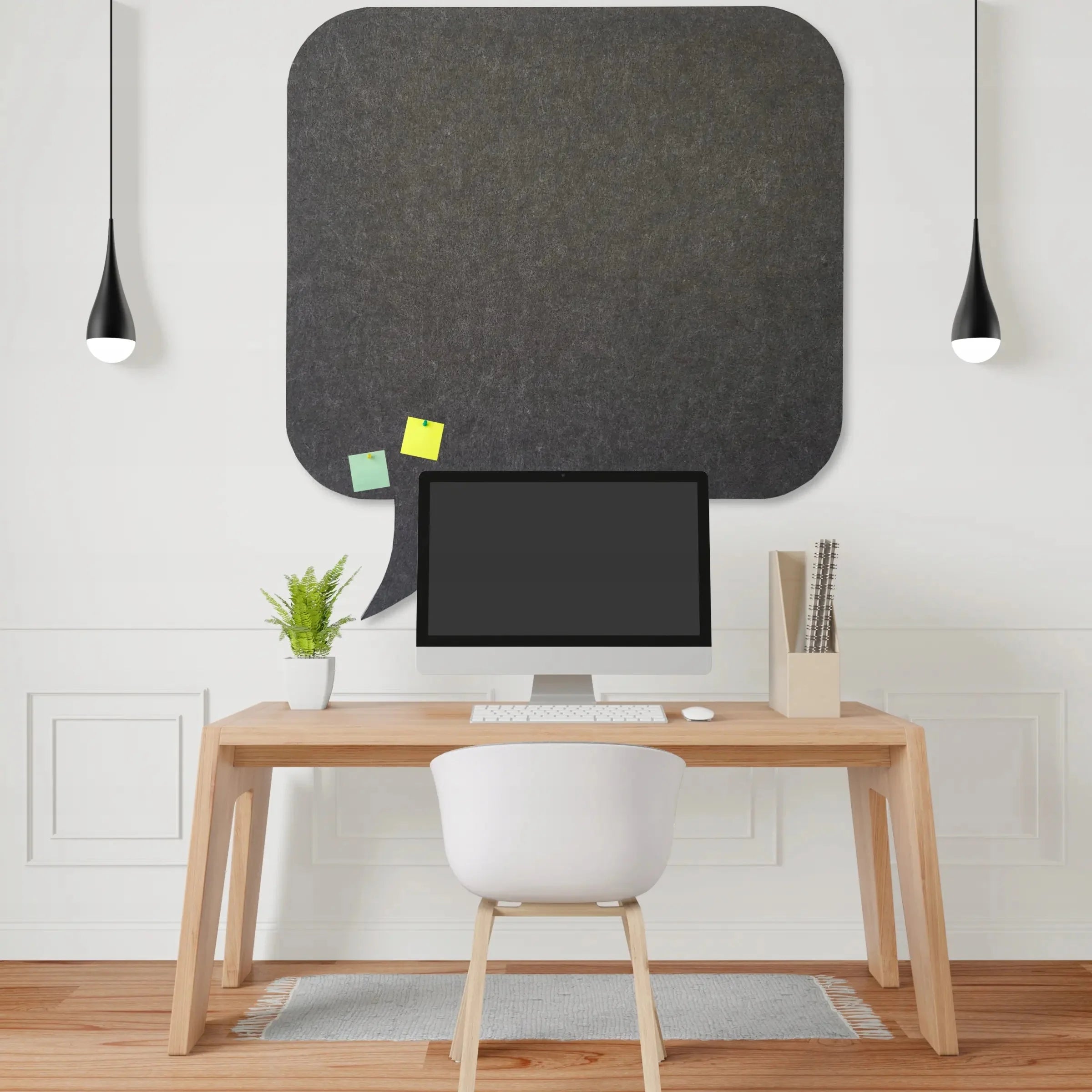 Bulletin Felt Pin Board - PANEL in office interior Decormania EU