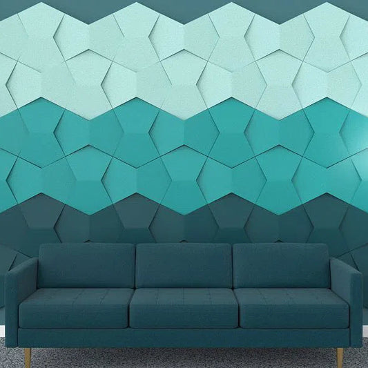 CHAIN Acoustic Soft 3D Wall Panel sea green interior Decormania eu