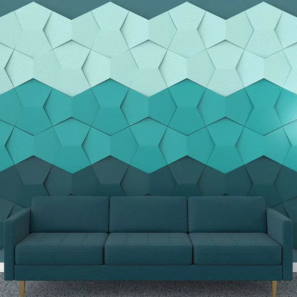 CHAIN Acoustic Soft 3D Wall Panel sea green interior Decormania eu