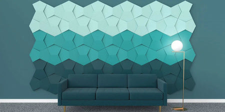 CHAIN Acoustic Soft 3D Wall Panel in sea graan interior Decormania eu
