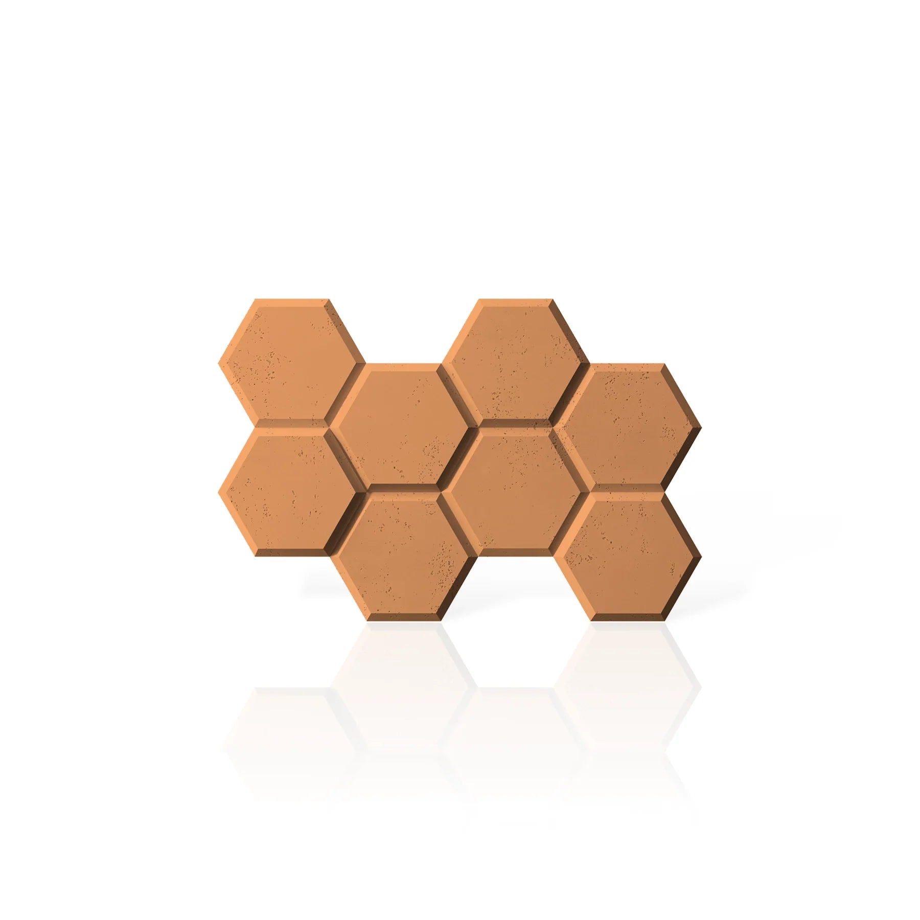 3D Concrete Wall Panels HEXAGON colour swatch on white background DecorMania EU