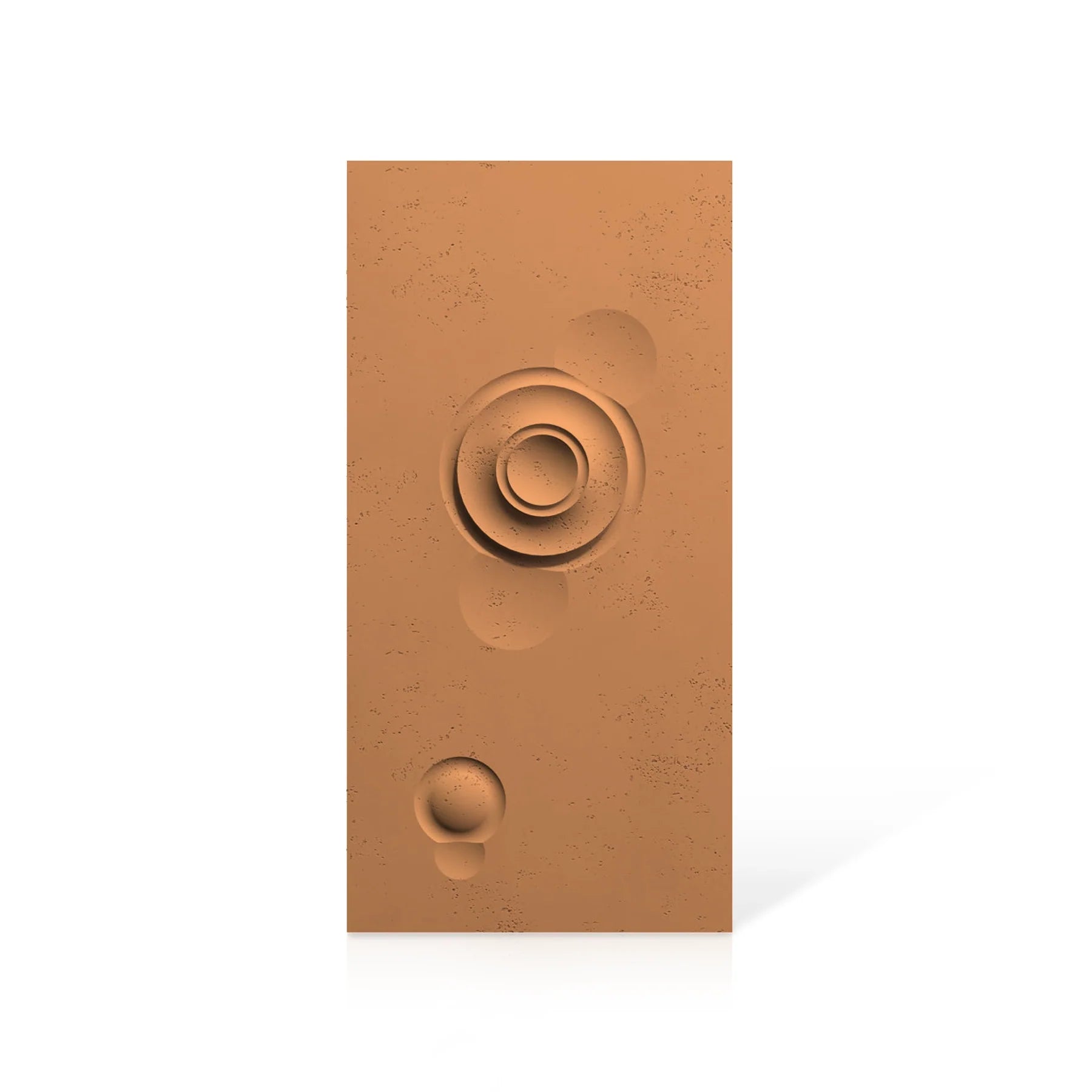 3D Concrete Wall Panels MOONS Models A&B colour swatch on white background DecorMania.eu