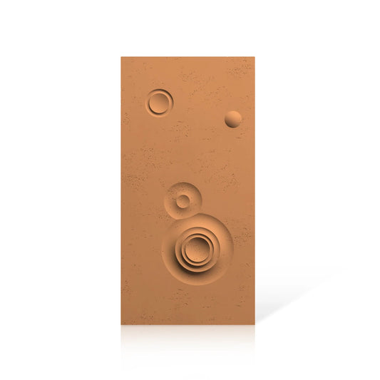 3D Concrete Wall Panels MOONS Models C&D colour swatch on white background DecorMania eu