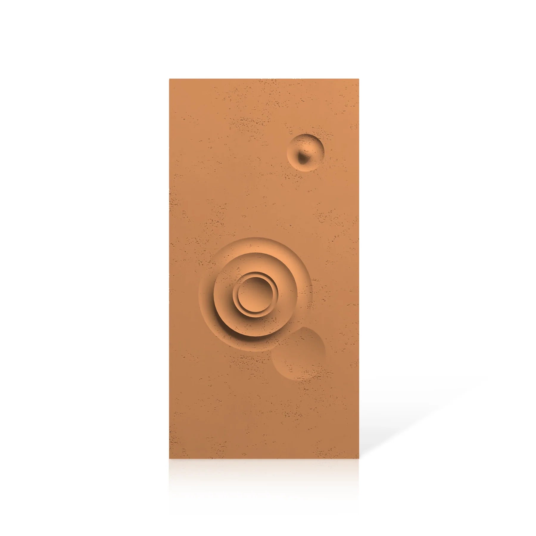 3D Concrete Wall Panels MOONS Models C&D colour swatch on white background DecorMania.eu