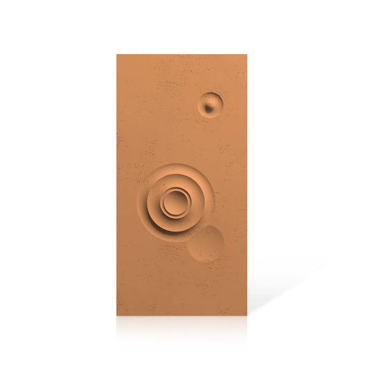 3D Concrete Wall Panels MOONS Models C&D colour swatch on white background DecorMania EU