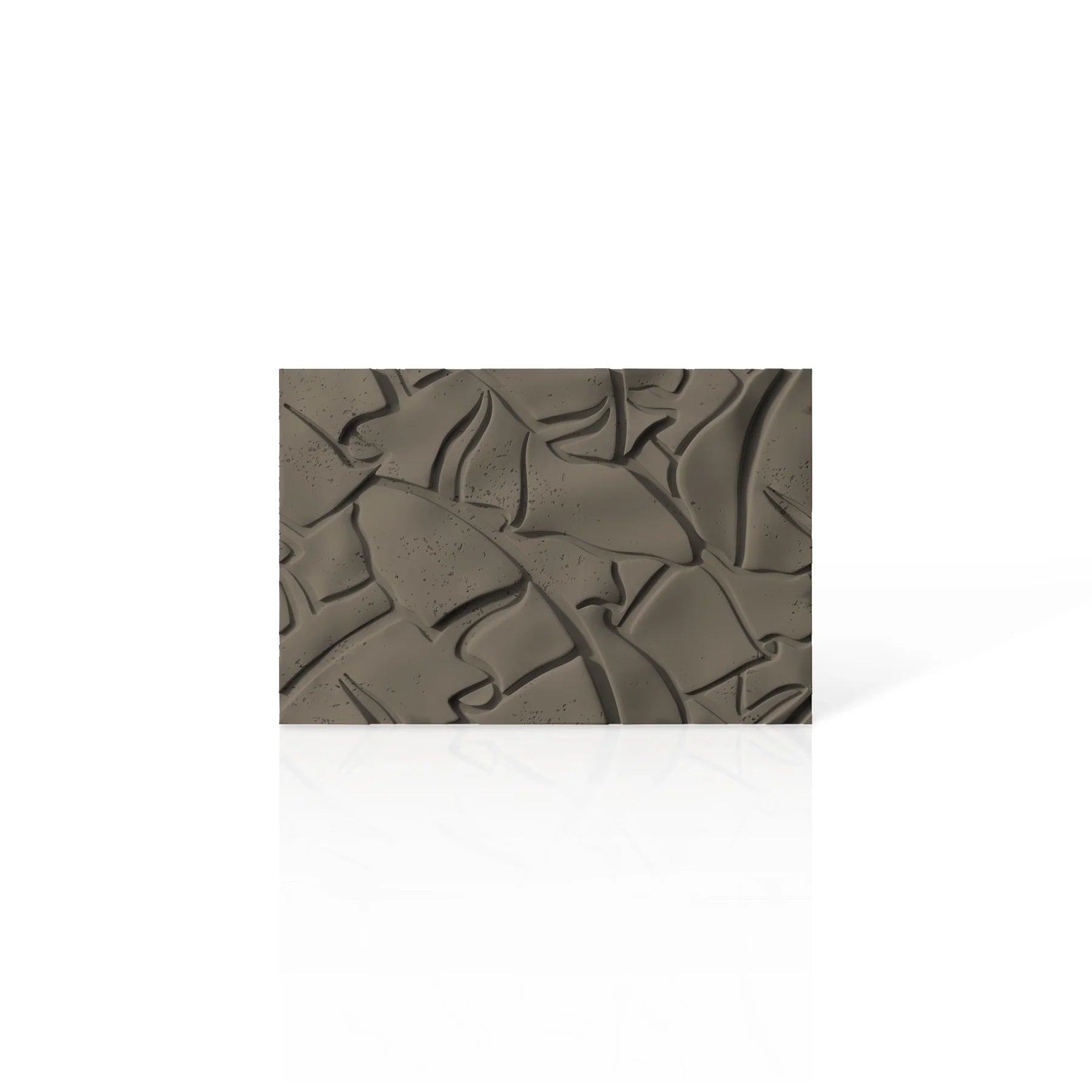 3D Concrete Wall Panels LEAF colour swatch on white background DecorMania.eu