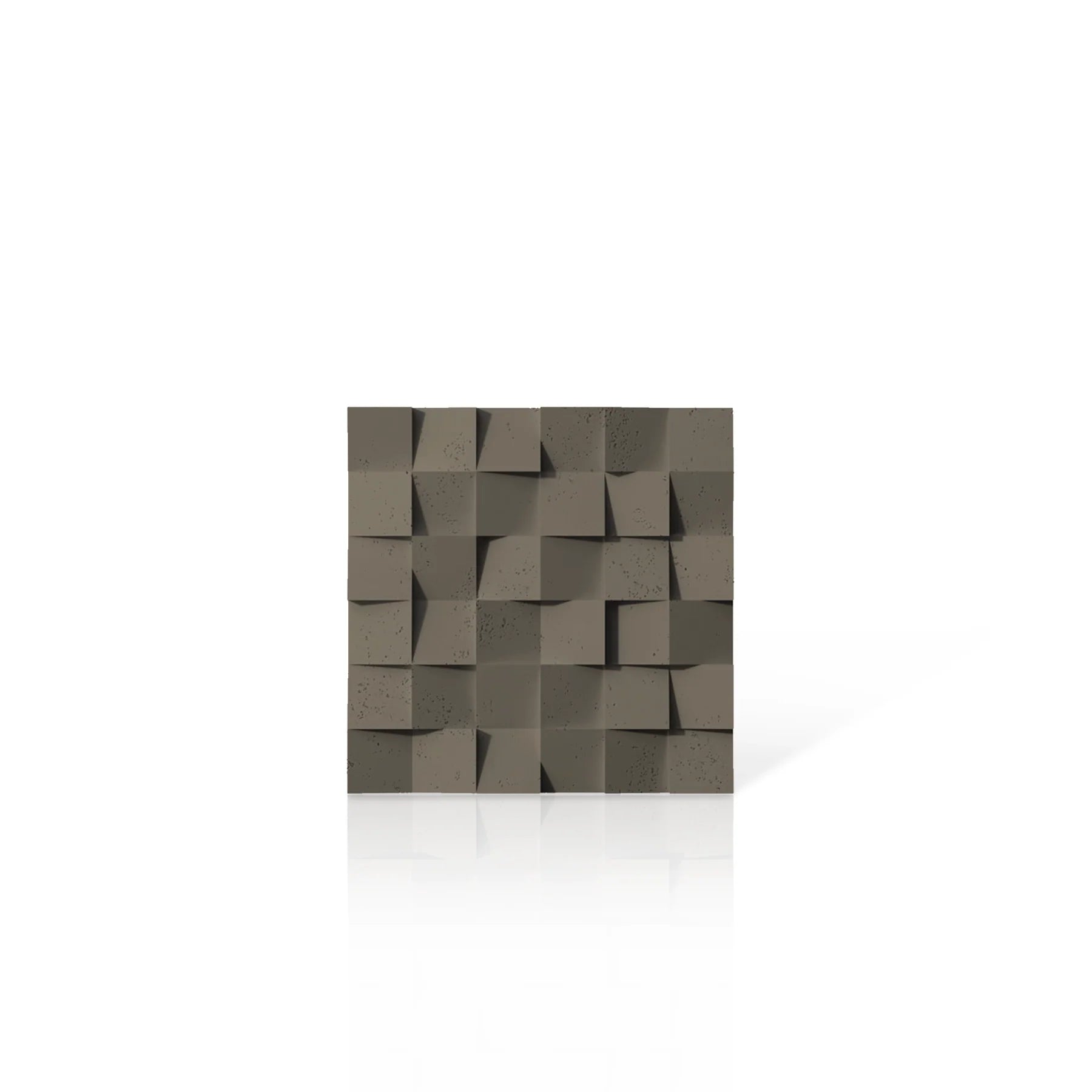 3D Concrete Wall Panels MULTISQUARES colour swatch on white background DecorMania eu