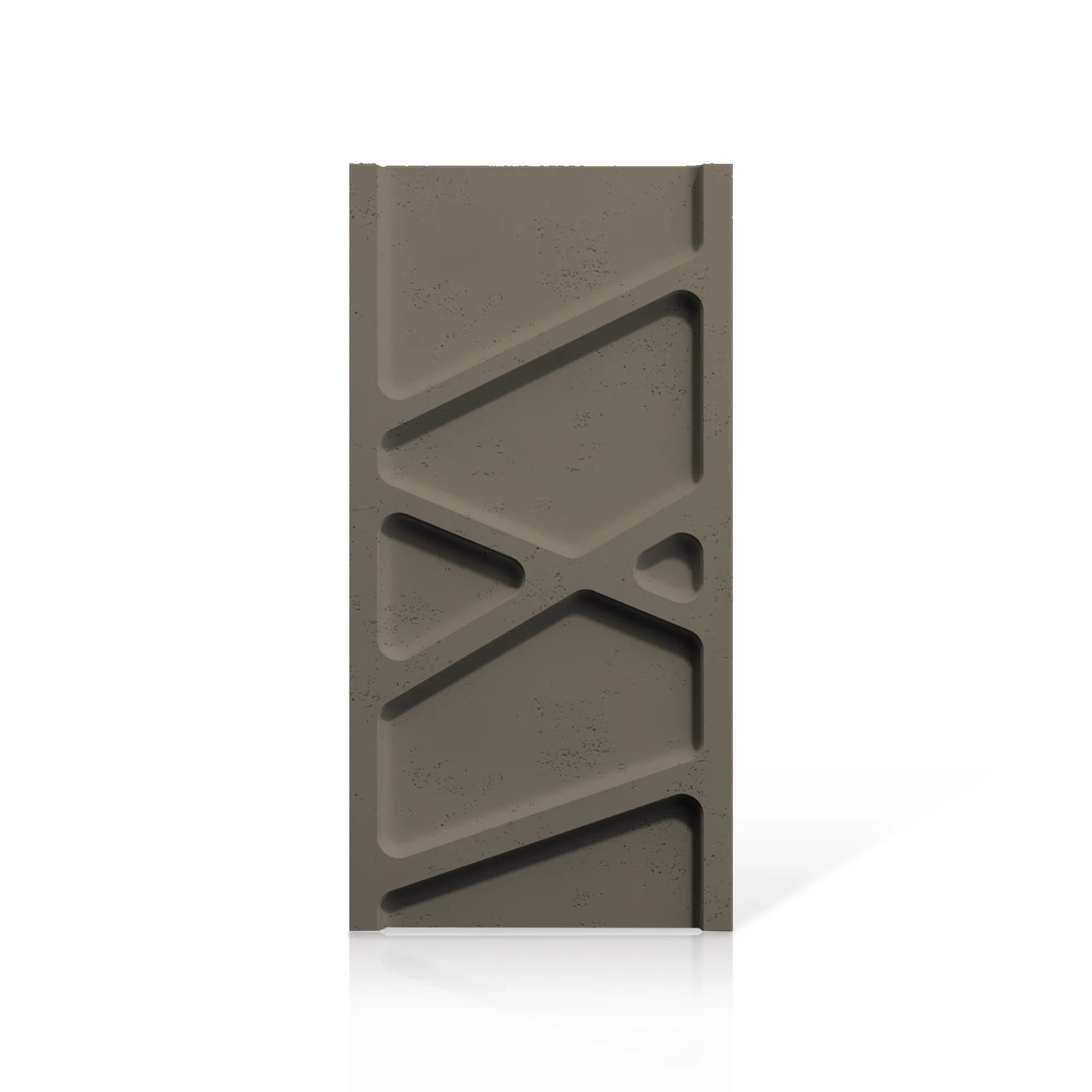 3D Concrete Wall Panels PARALELL colour swatch on white background DecorMania.eu