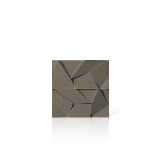 3D Concrete Wall Panels MULTICRYSTAL colour swatch on white background DecorMania EU
