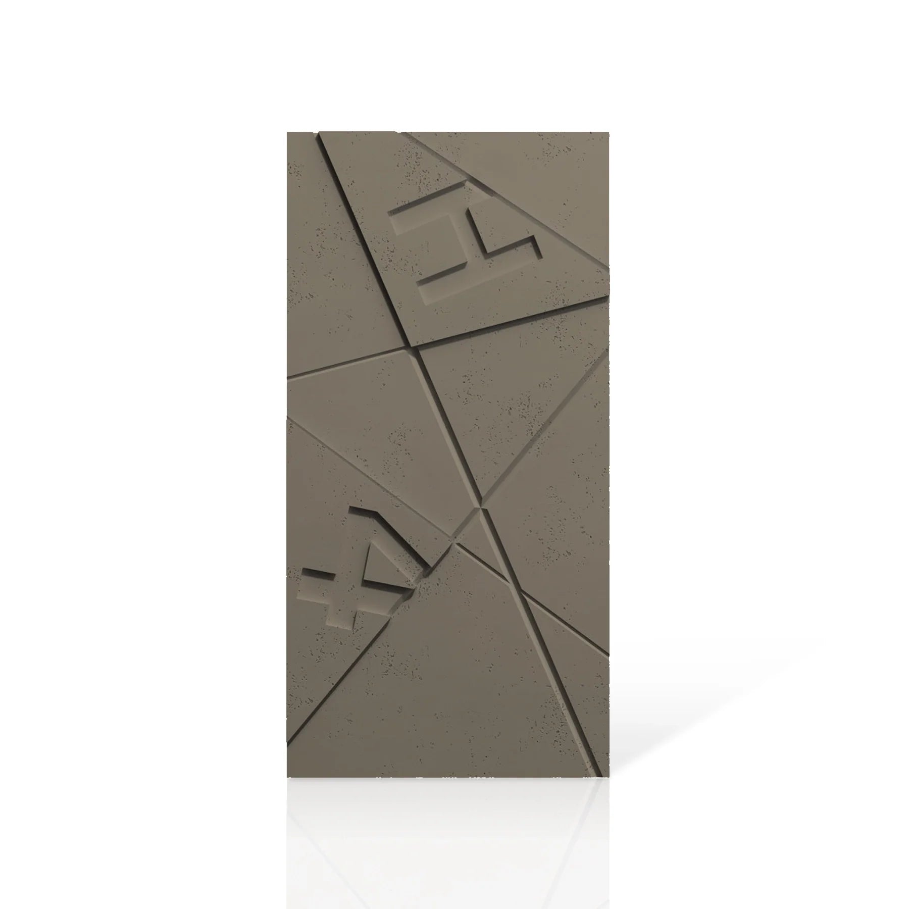 3D Concrete Wall Panels GRAPHICS MODELS C&D colour swatch on white background DecorMania EU