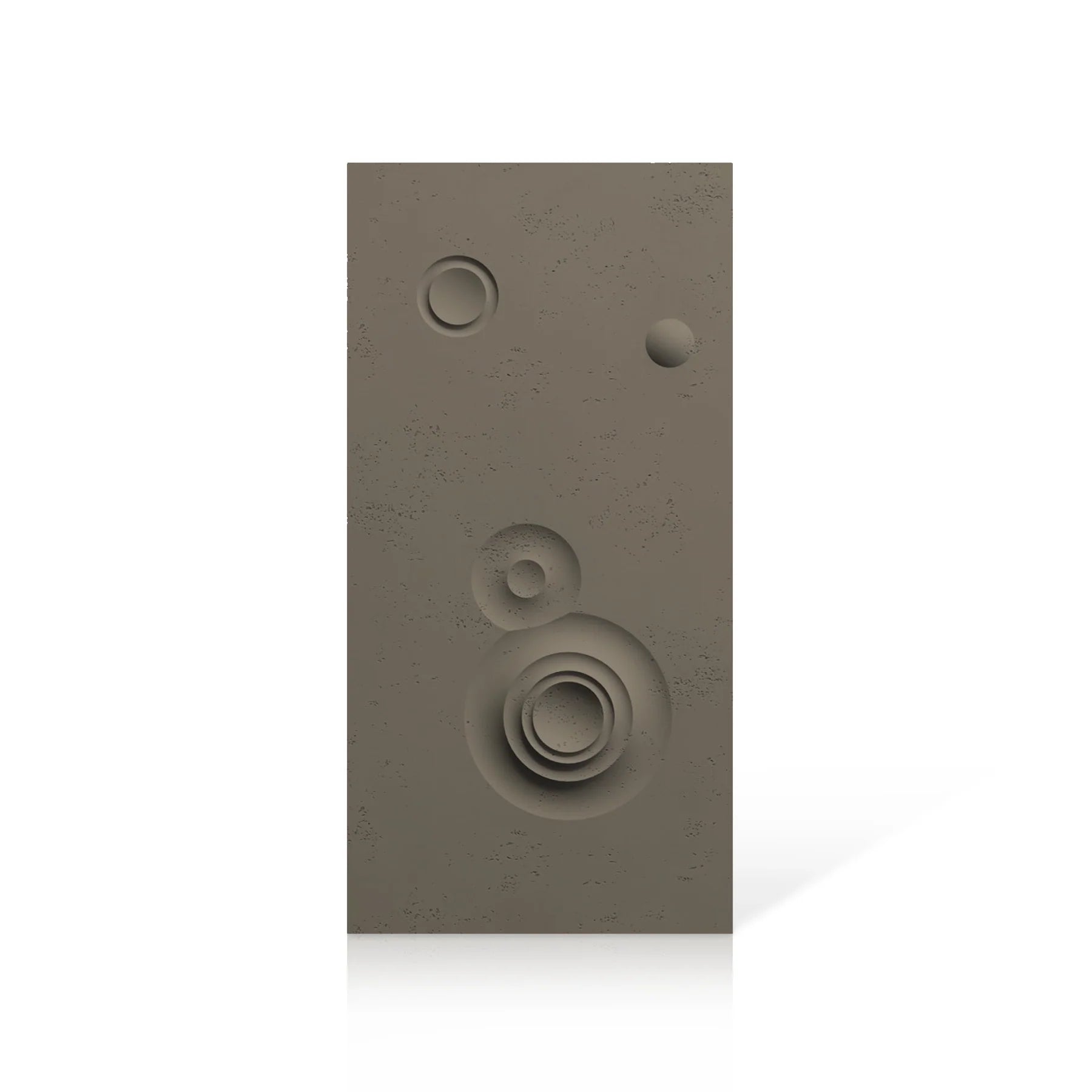 3D Concrete Wall Panels MOONS Models C&D colour swatch on white background DecorMania.eu