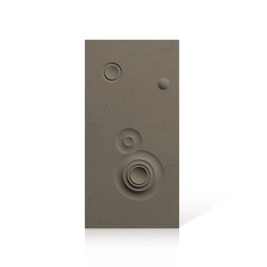 3D Concrete Wall Panels MOONS Models C&D colour swatch on white background DecorMania EU